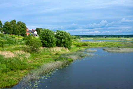 Beautiful nature, summe, river  の写真素材