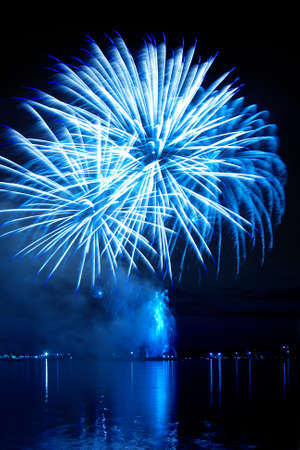   firework in a night sky の写真素材