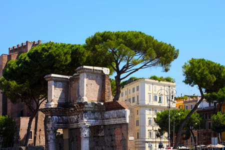  Architecture and streets of ancient Rome, Italy.  The Roman Forum (Latin: Forum Romanum)

