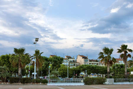 Azure coast of france, Cannes resort, eveningの写真素材