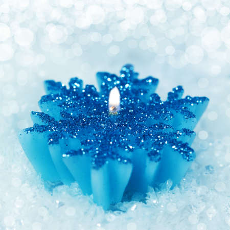 Christmas decoration candlestick, background for holidays card and otherの写真素材