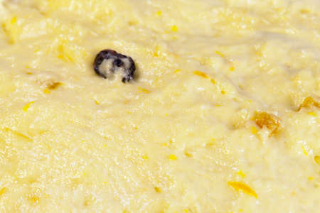 Fansy Pastry with sultana for Easter cakes close-upの写真素材