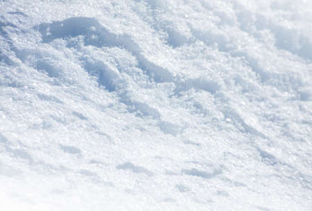 Natural background of snow close-up, winter cold day