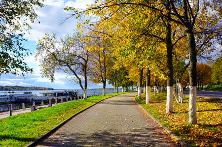  Russia, Kostroma city in the autumn seasonの写真素材