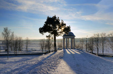 Winter scenery, nature and winter weather in Kostrpomaの写真素材