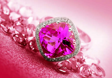  Various Jewelry gem stones on a background 