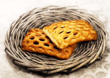 Fresh baked fruit pie on wooden table
 
の写真素材
