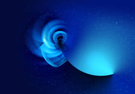 Abstract Blue glowing graphics background for design artworks, business cardsの写真素材