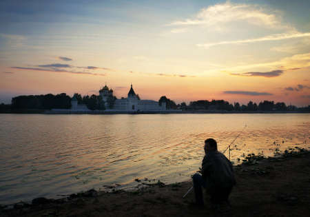 Christianity  cathedral in Russia, Kostroma city, Ipatievsky monastery, Cradle of the house of Romanovsの写真素材