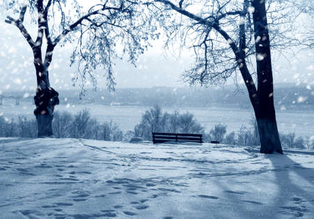 Winter nature in Russia, Kostroma cityの写真素材