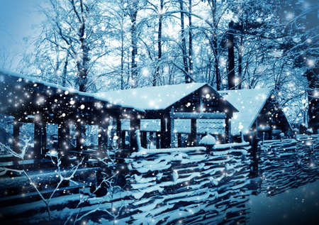 Winter eveningの写真素材