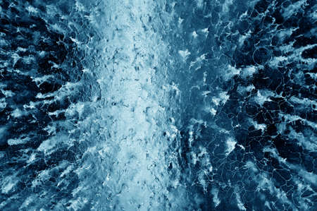 Frosty winter pattern on ice,  texture backgroundの写真素材