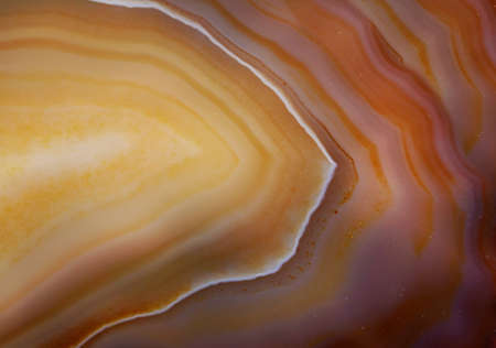 Natural gemstone cornelian close-up, beautiful texture of gemstone