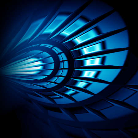 Abstract blue glowing  background for design coverの写真素材