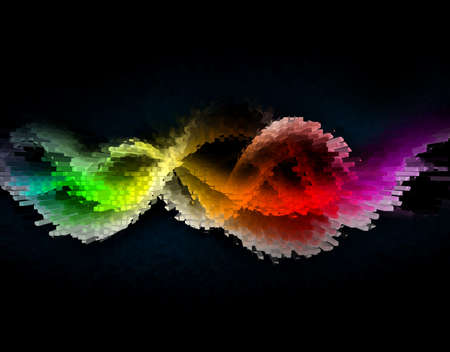 Abstract vibrant color 3d rendered illustrtion background for designの写真素材