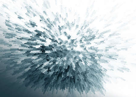 Abstract black and white 3d rendered illustrtion background for designの写真素材