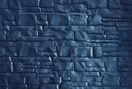 Old wall of bricks in night , a natural texture backgroundの写真素材
