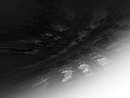 Abstract  black and white  3d rendered illustration background for designの写真素材