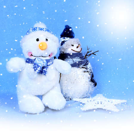 Christmas snowman for design xmas cardsの写真素材