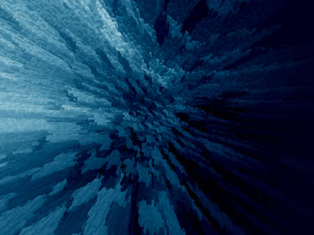 Abstract 3d blue rendered illustration background for designの写真素材
