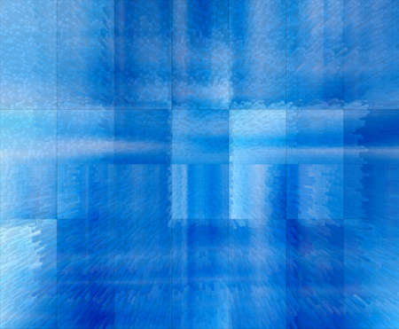 Abstract 3d blue rendered illustration background for designの写真素材