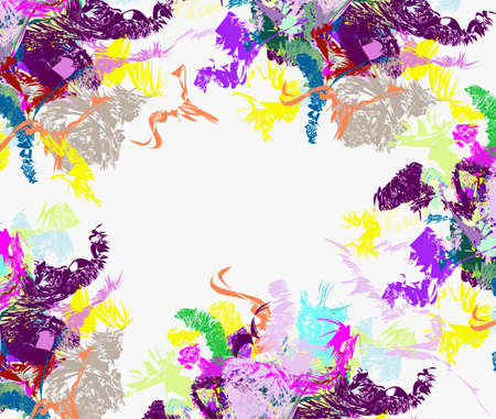 Abstract multicolor vector illustration with place for your textのイラスト素材