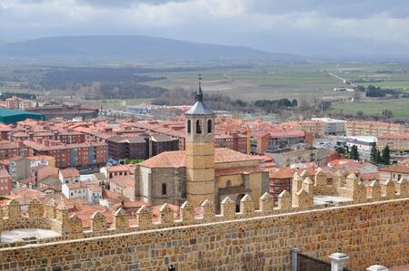 Avila Spain  View on the town from the fortress wall