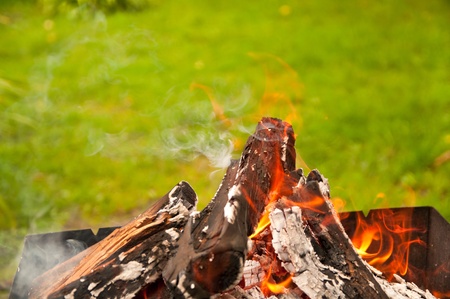 barbecue bonfireの写真素材