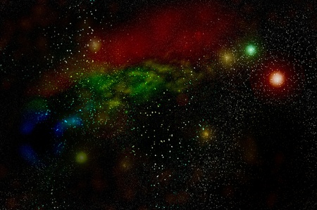 abstract space colorful backgroundの写真素材