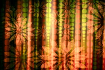 floral abstract circle pattern background illustrationの写真素材