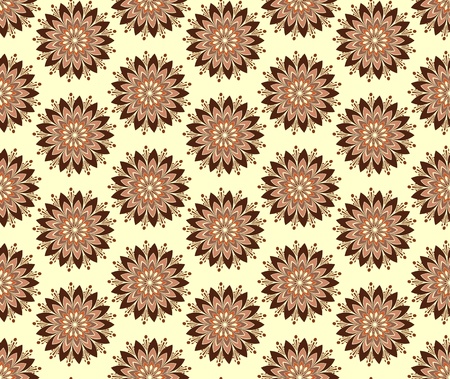 floral abstract seamless pattern illustrationのイラスト素材