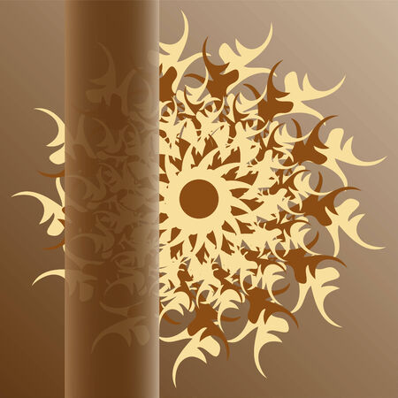 abstract design with round pattern and space for text vector illustrationのイラスト素材