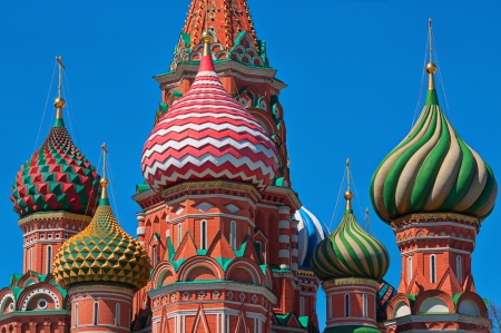 Moscow, Russia  Cupola Of The St basil s Cathedralの写真素材
