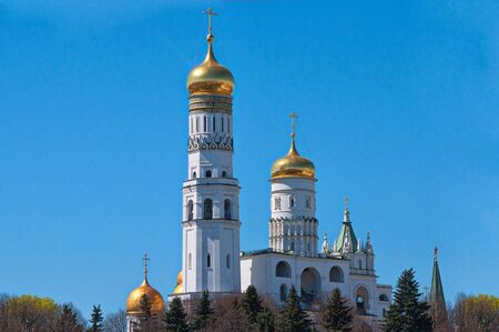 Moscow Ivan the Great bell towerの写真素材