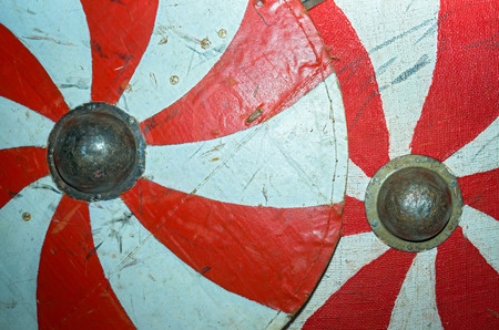 two shields close up viewの写真素材