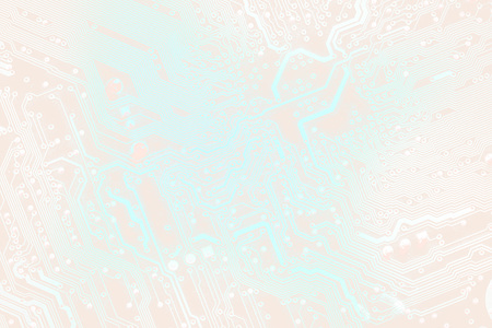 technology concept background silhouette of a computer motherboard with light colors, suitable as a background for business presentationの写真素材
