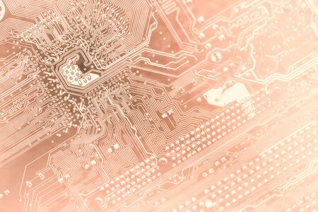 technology concept background silhouette of a computer motherboard with light colors, suitable as a...