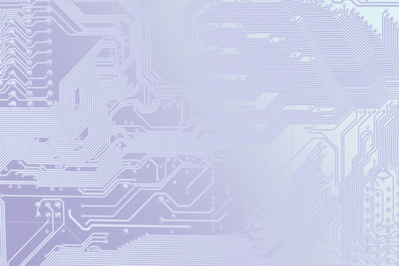 Computer electronic circuit. Silhouette of motherboard, as your background for information technology presentation.の写真素材