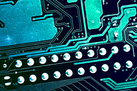 Circuit board. Electronic computer hardware technology. Motherboard digital chip. Tech science...