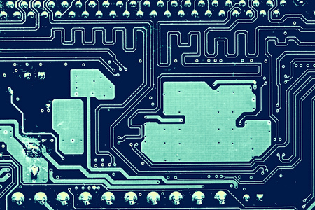 Circuit board. Electronic computer hardware technology. Motherboard digital chip. Tech science...