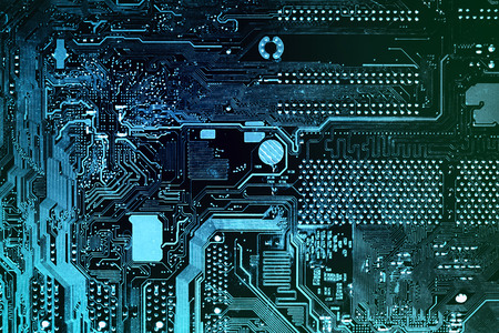 Motherboard digital chip. Circuit board. Electronic computer hardware technology.の写真素材