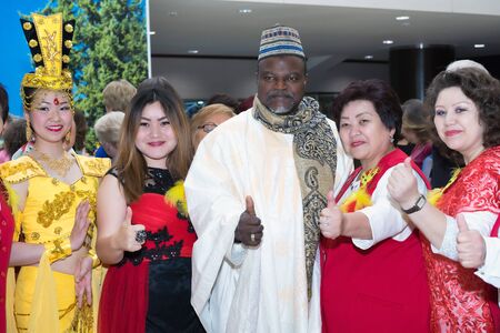 Moscow, Russia - May 21, 2017: Guests of the international conference of the FOHOW company in...