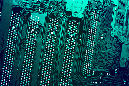 Circuit board. Electronic computer hardware technology. Motherboard digital chip. Tech science...