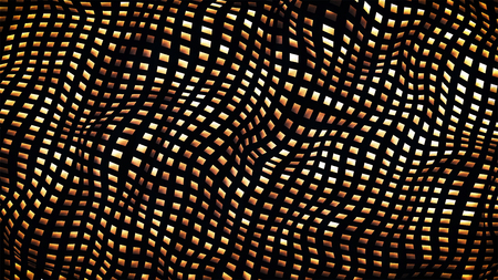 square gold leafs metal texture background on blackの写真素材