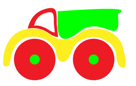 Toy lorry icon.のイラスト素材
