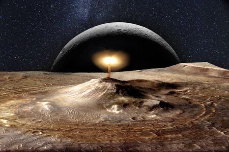 Explosion on Mars.の写真素材