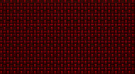 Deep red metal or plastic wall surface intertwined like a rag. 3d render illustration.の写真素材