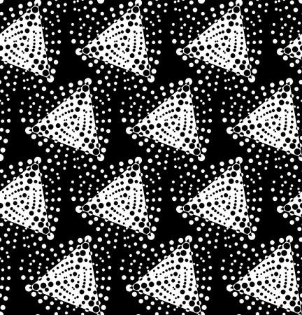 Vector Abstract Stippled Seamless Patternsのイラスト素材