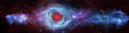 Panoramic space, helix eye galactic.