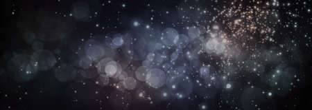 Abstract light circular bokeh Christnmas New year background.の写真素材